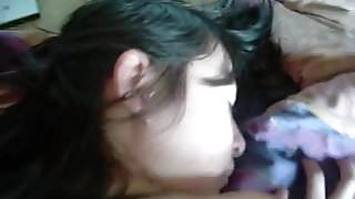 Korean girl taked from behind