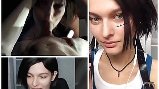 Sasha Zotova (Jill Valentine) Jerk Off Challenge